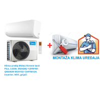 Klima uređaj Midea Xtreme Save Plus, 3,5kW, MSAGBU-12HRFNX-QRD0GW MOX102-12HFN8-GH, Inverter, WiFi, grijači SA MONTAŽOM